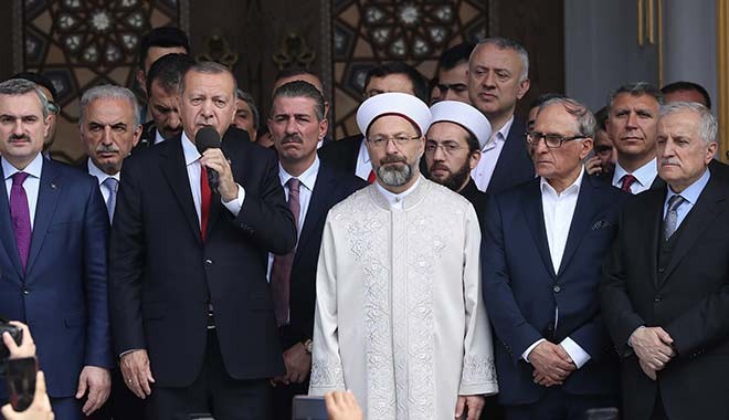 Erdoğan, Torun'un cami açılışında konuştu: Hırsızlara bu işi bırakmayacağız